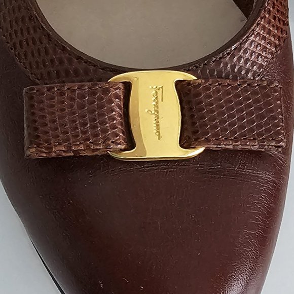 FERRAGAMO SHOES -LOW HEEL - AUTHENTIC! VINTAGE! - Picture 4 of 15
